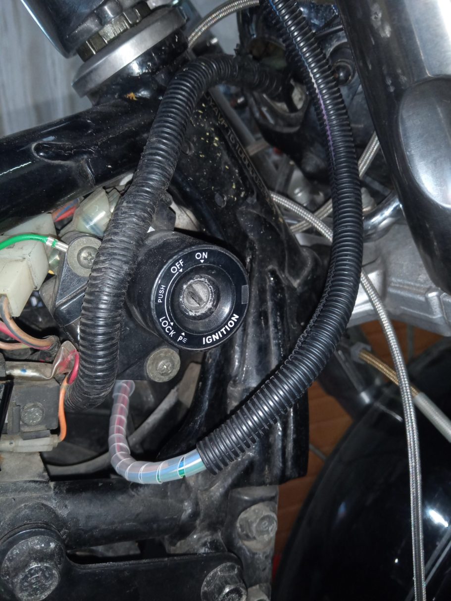 Marderschutzschlauch drüber, fertig